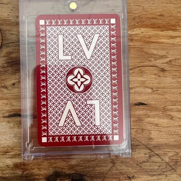 Red LV Playing Card - Picture 1 of 2